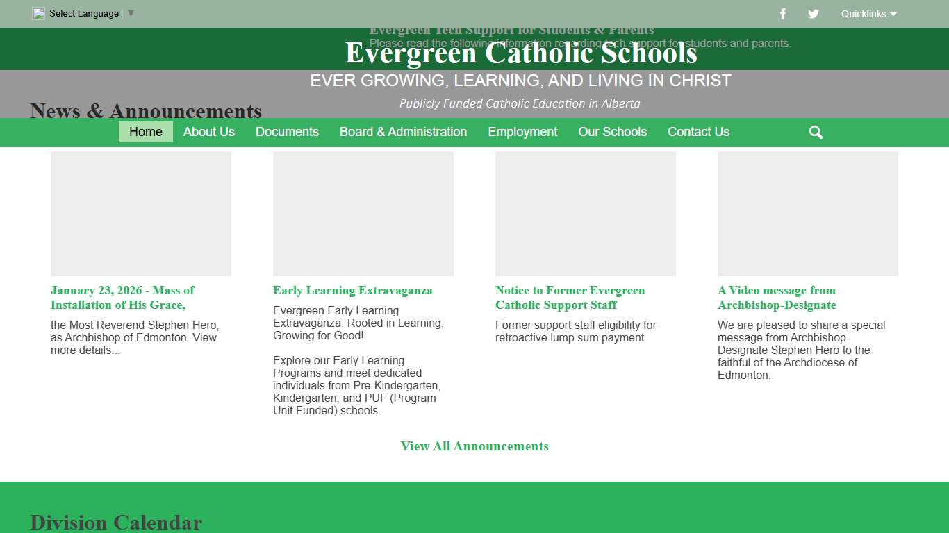 Evergreen Catholic School Division